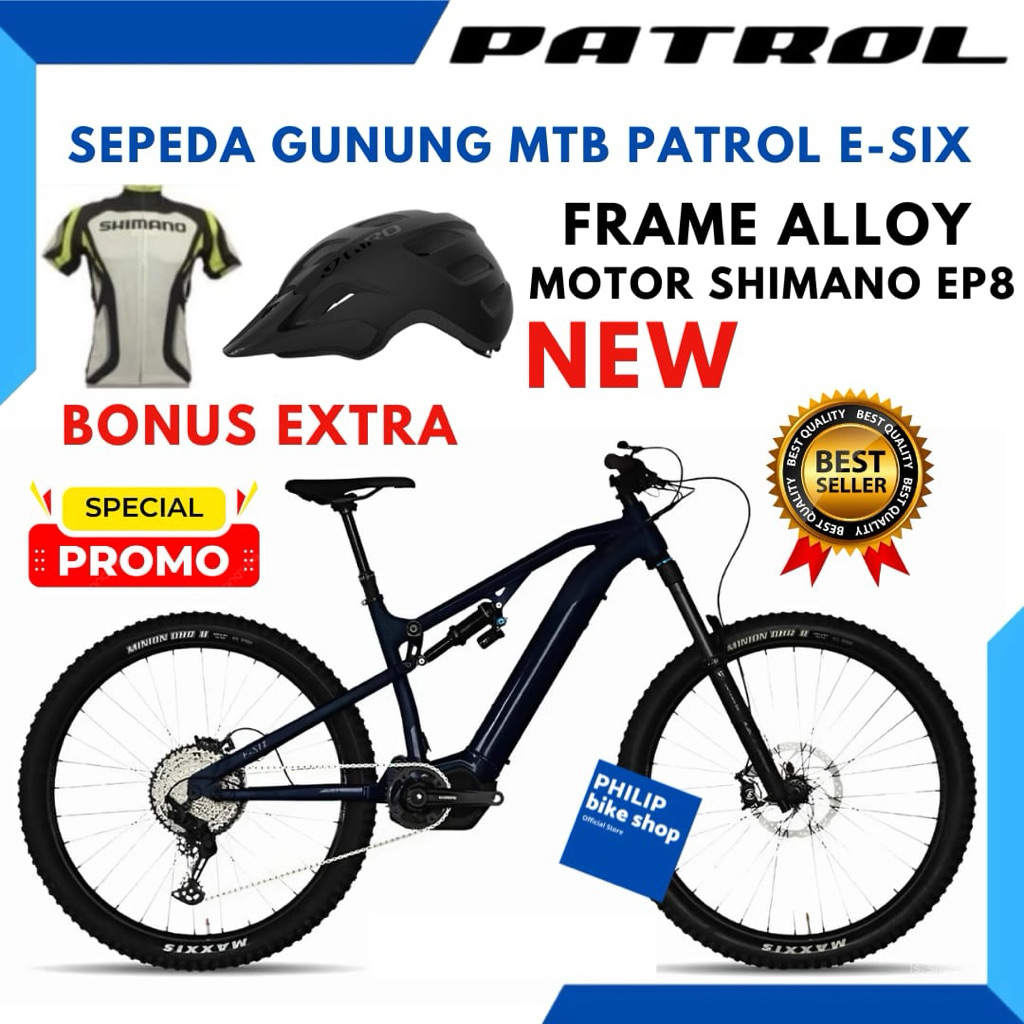 Sepeda MTB PATROL E SIX Fork Fox Float 38 New
