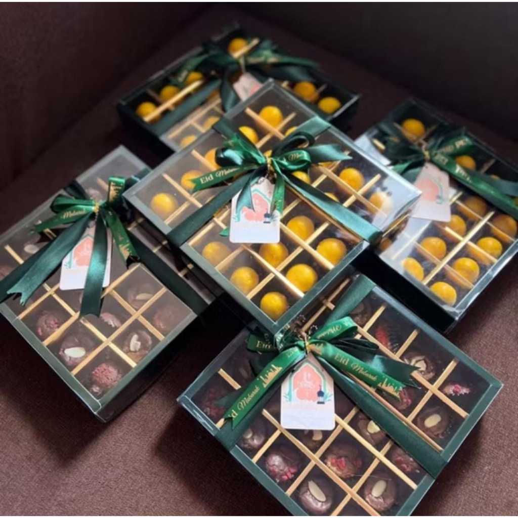 Box Nastar Sekat 25 kotak / Mika Nastar / Hamper Box Nastar Sekat 25 Laminasi