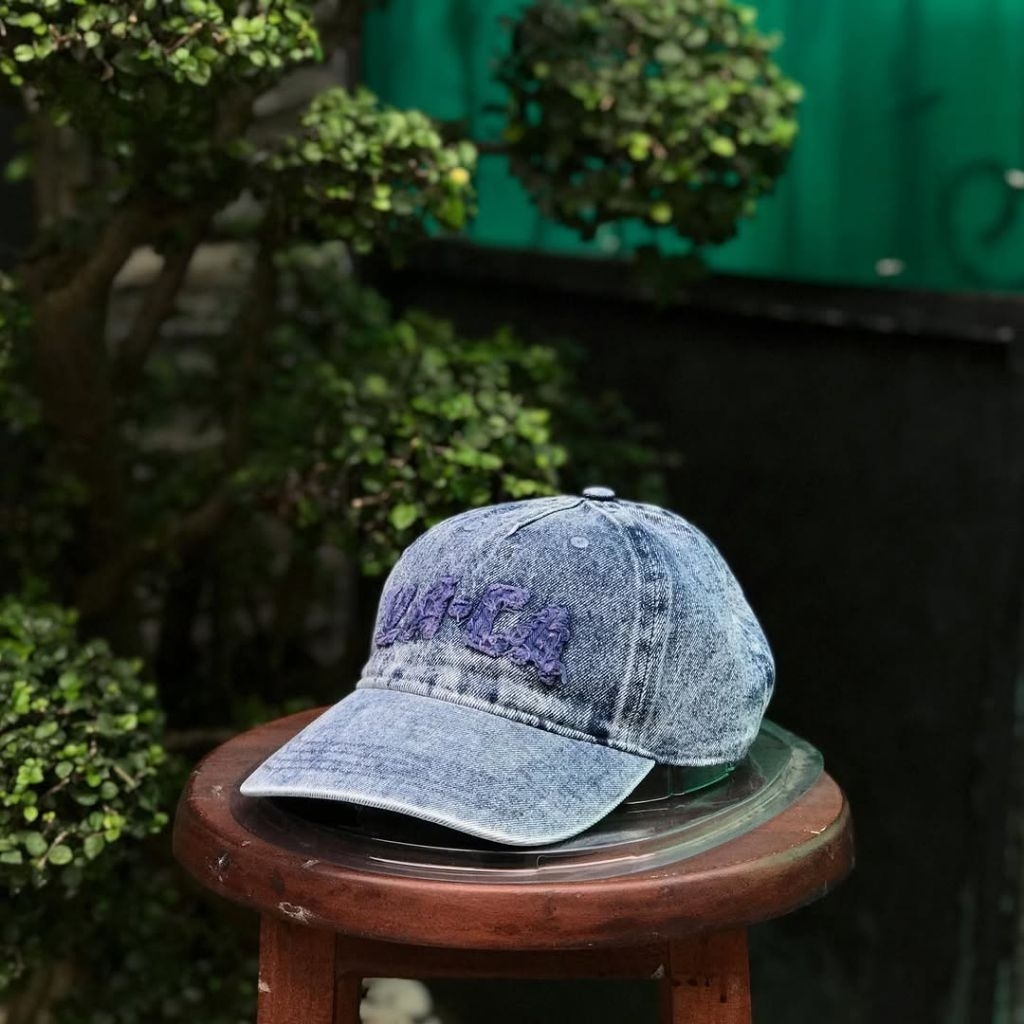 Cotton on L.A C.A Indigo Denim Washed Blue Cap BNWT ORIGINAL BARANG RESMI STORE