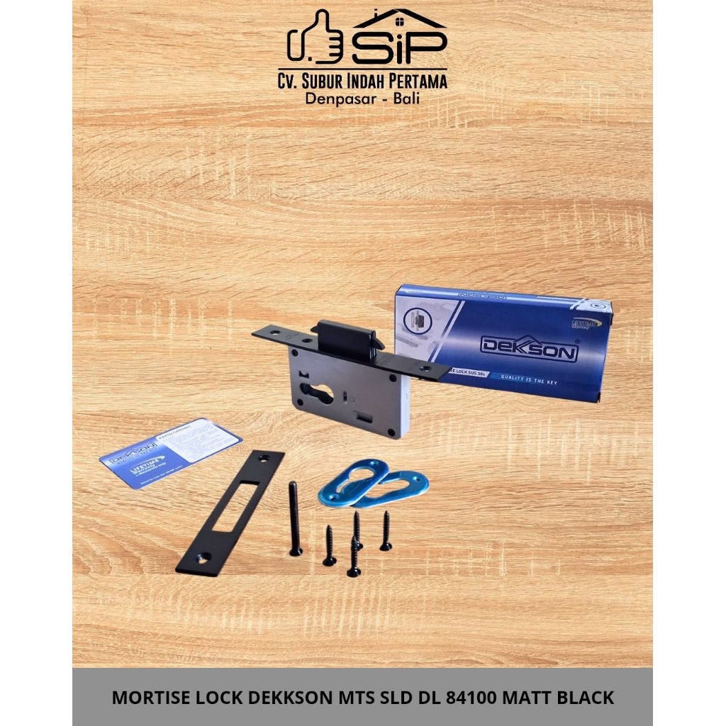 MORTISE LOCK DEKKSON MTS SLD DL84100 MATT BLACK