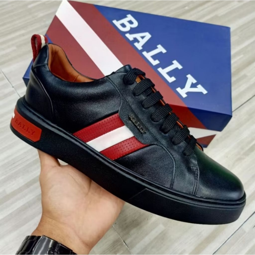 Sepatu Sneakers Bally sepatu pria kulit