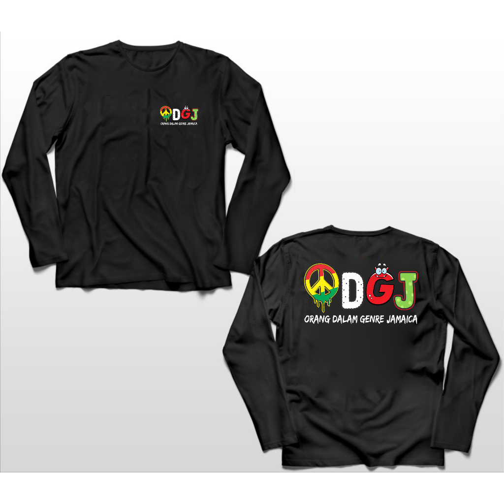 kaos Lengan Panjang ODGJ Orang Dalam Genre Jamaica Baju Pria/Wanita Big Size Jumbo