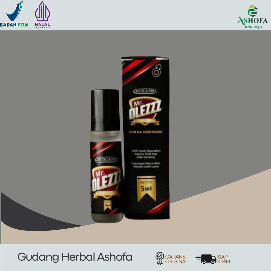 MR. OLEZZ Massage Oil Herbal Pria – Minyak Pijat  OlesBPOM Halal | Original Resmi