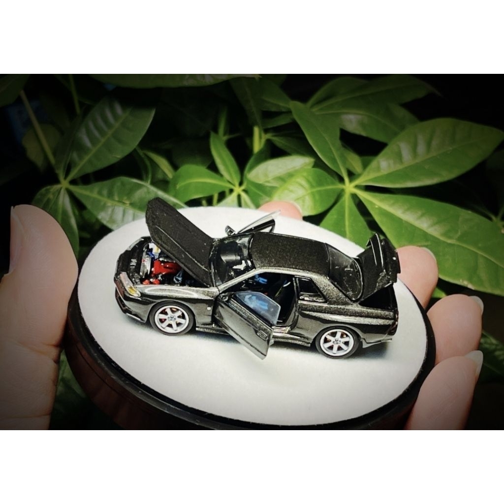 PGM Diecast Skala 64 Nissan R32 Mettalic Grey Luxury Version