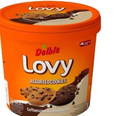 Delbis lovy cookies kaleng