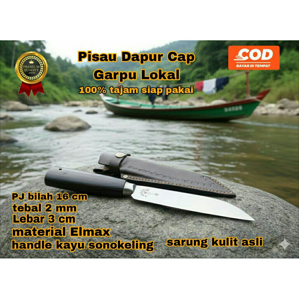 pisau cap garpu original made in germany 100% / pisau cap garpu / pisau dapur super tajam