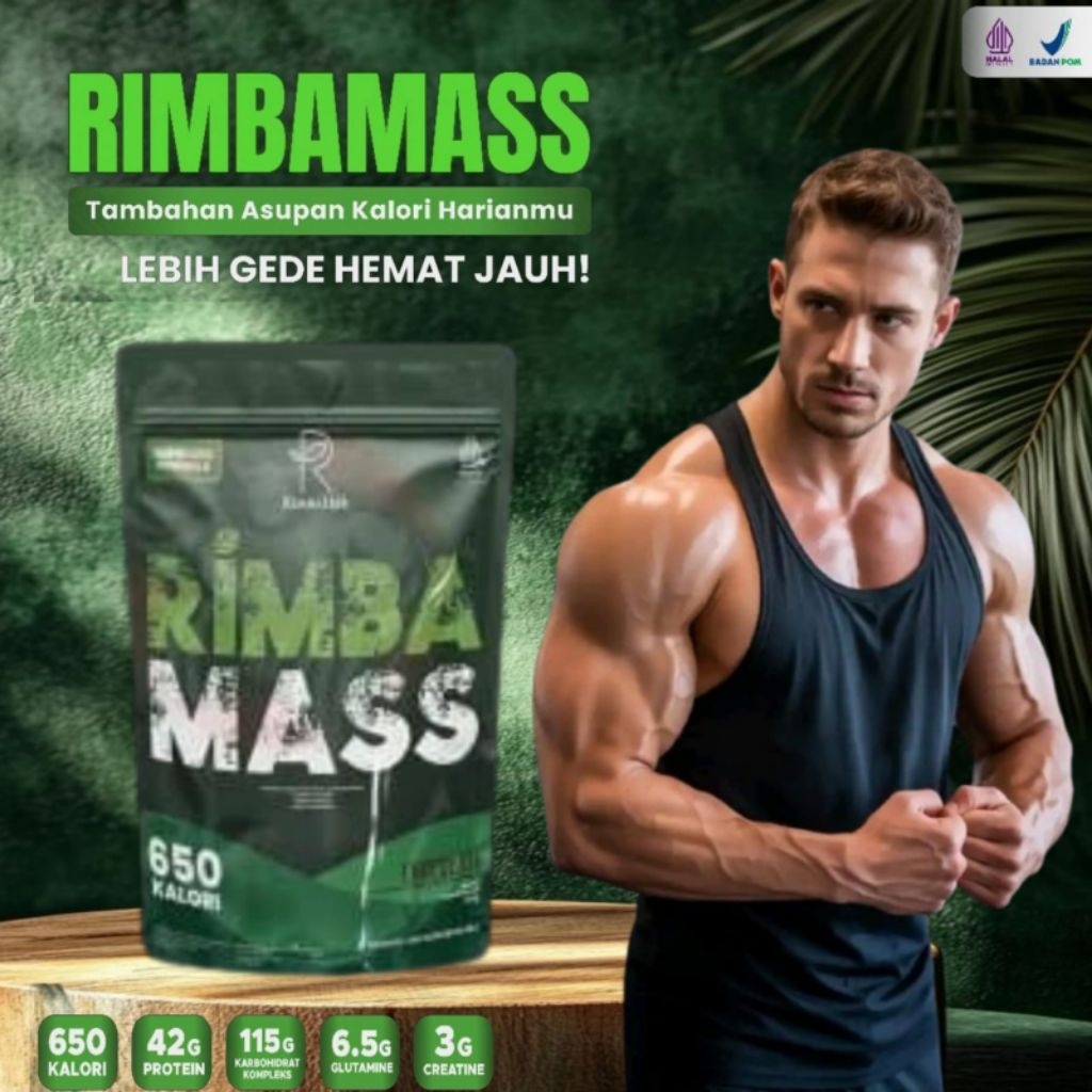 Rimbalife Rimbamass Weight Gainer Susu Penambah Berat Badan & Suplemen Gym