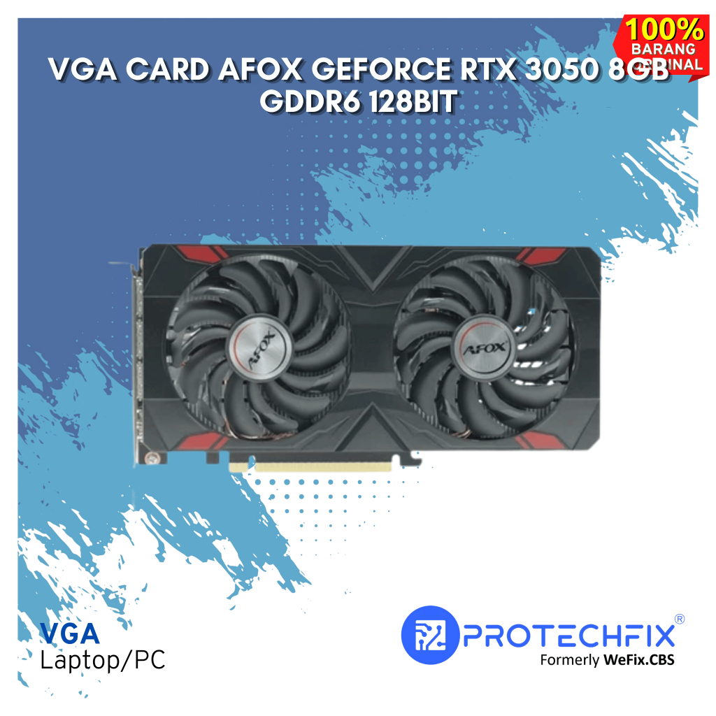 VGA CARD AFOX GEFORCE RTX 3050 8GB GDDR6 128BITVGA CARD AFOX GEFORCE RTX 3050 8GB GDDR6 128BIT
