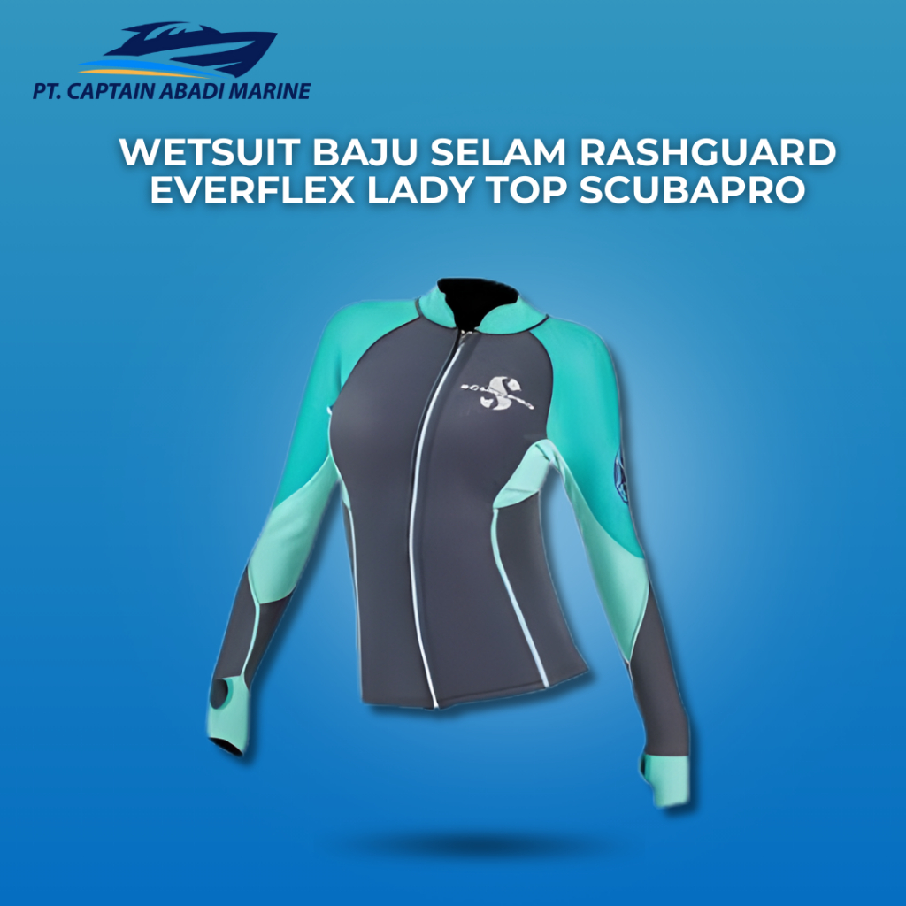 Wetsuit baju selam rashguard everflex lady top scubapro