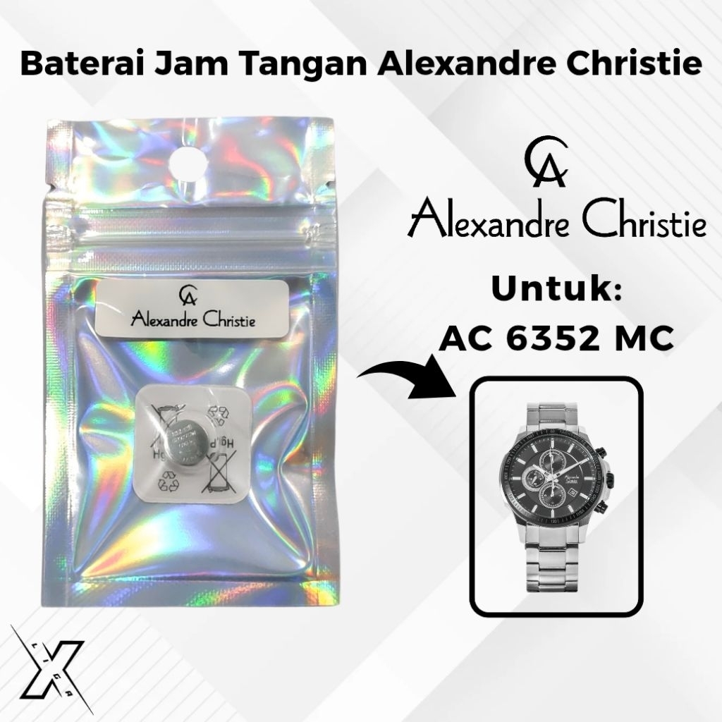 Baterai Jam Tangan Alexandre Christie AC 6352 MC Original