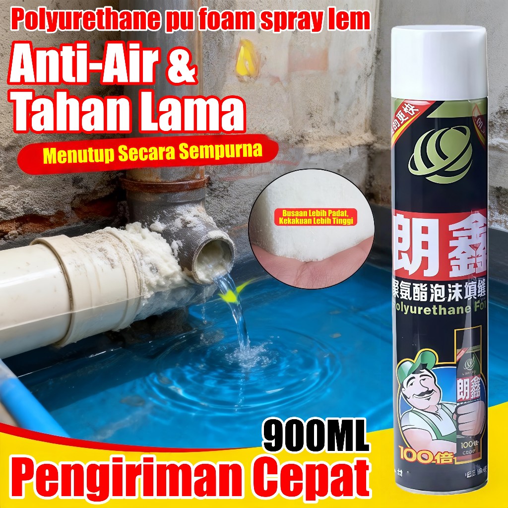 Polyurethane pu foam spray lem Sealant tembok sealant waterproof Gaps Foam Kuat sealent anti bocor