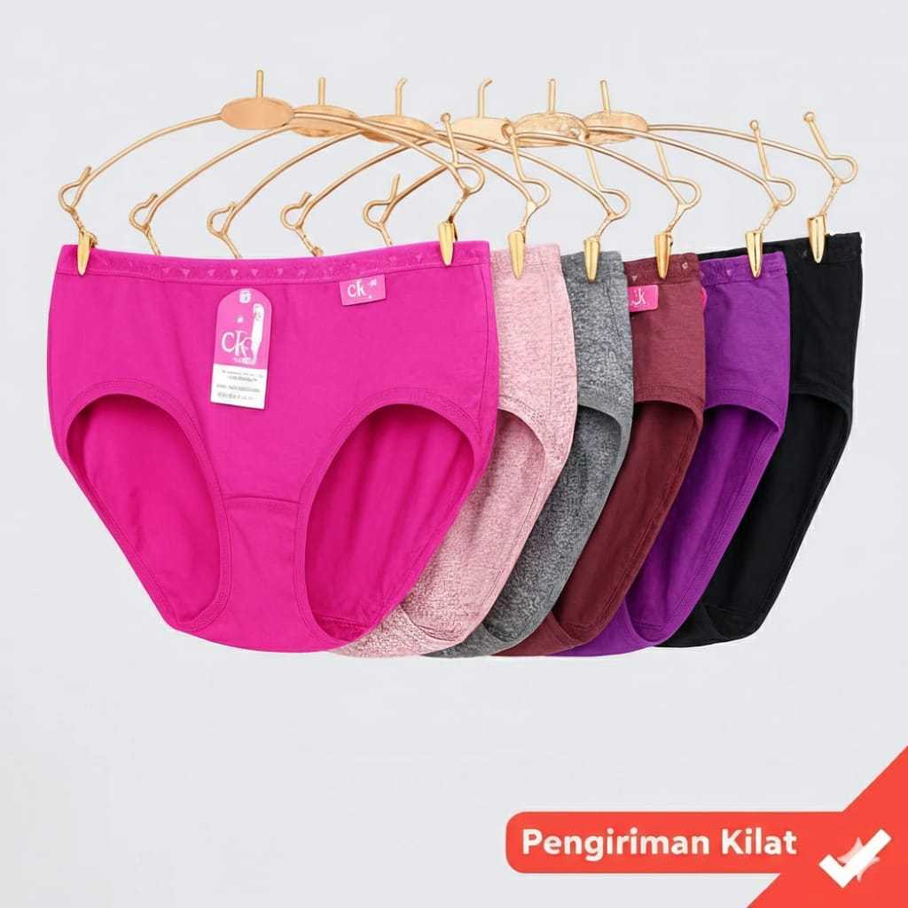 CUCI GUDANG PAKET MURAH ISI 3pcs,6pcs,12pcs CELANA DALAM WANITA DEWASA MEREK CK