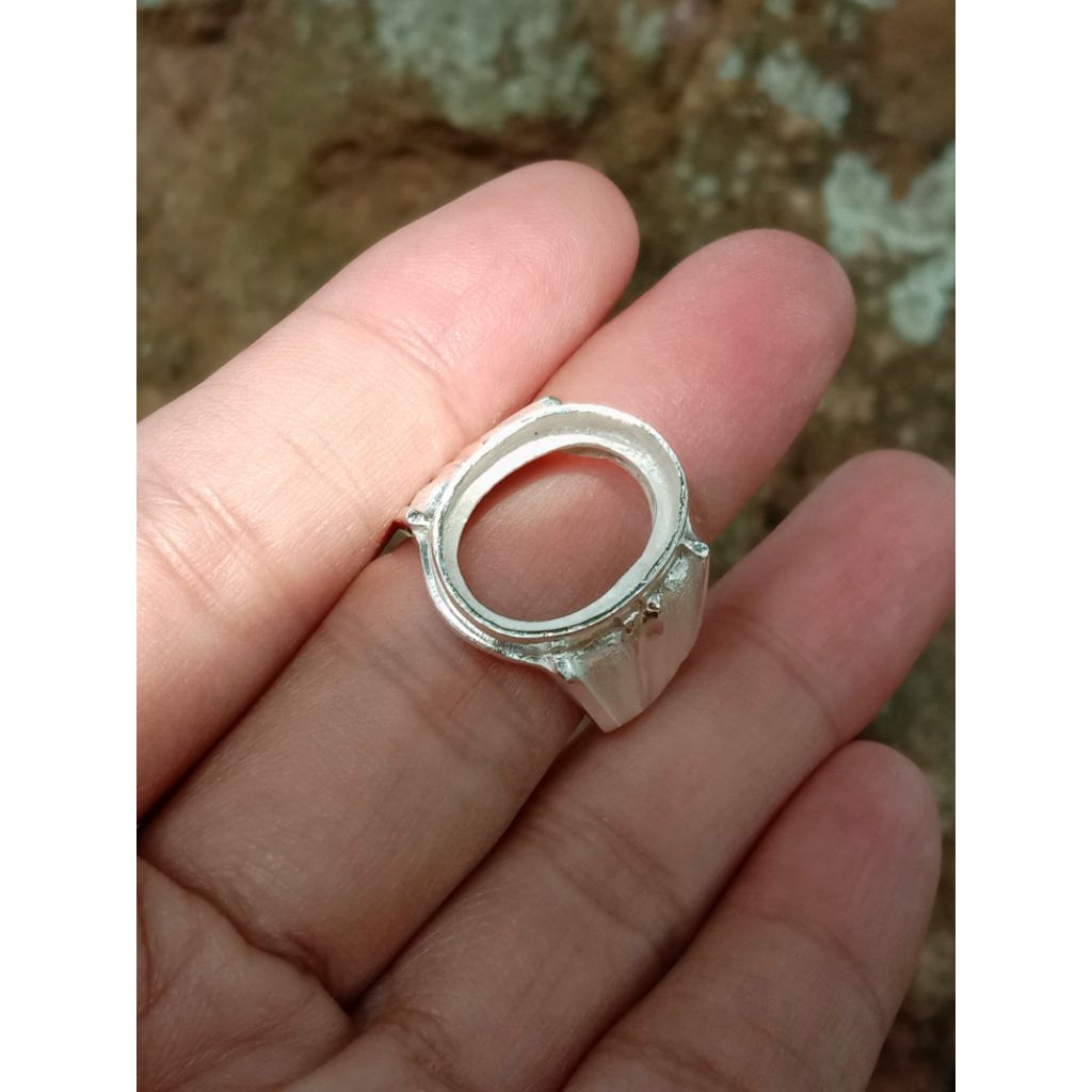 Cincin perak asli untuk pria untuk batu akik