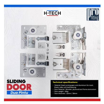 Sliding Door H-TECH/Rel pintu lemari geser/Rel Sliding Gantung H-TECH