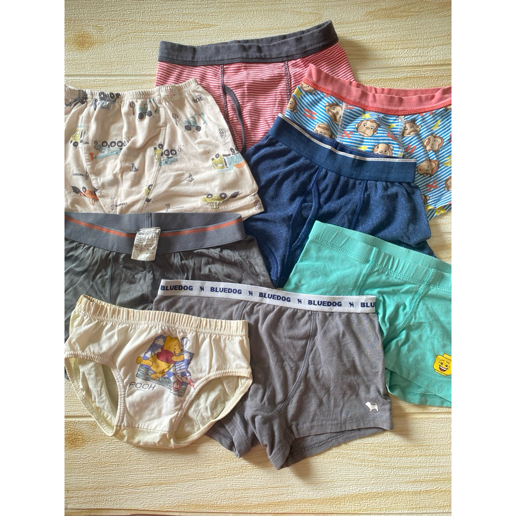 celana dalam cd boxer katun anak remaja laki cowok cowo BRANDED Uniqlo AIRism dan 100 110 120 140 15