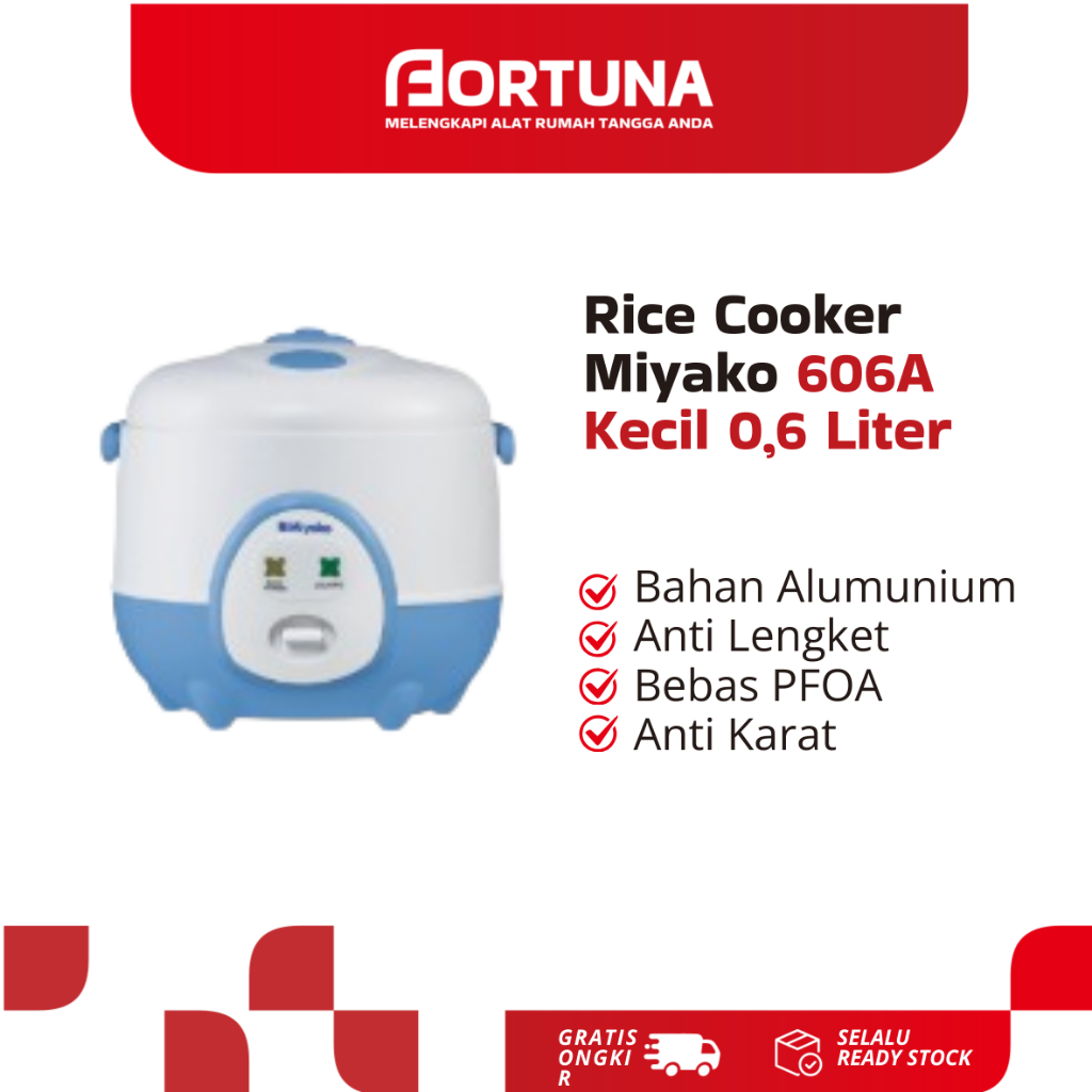 Rice Cooker Miyako Magic Com 606A Magic Com Kecil 0,6 Liter