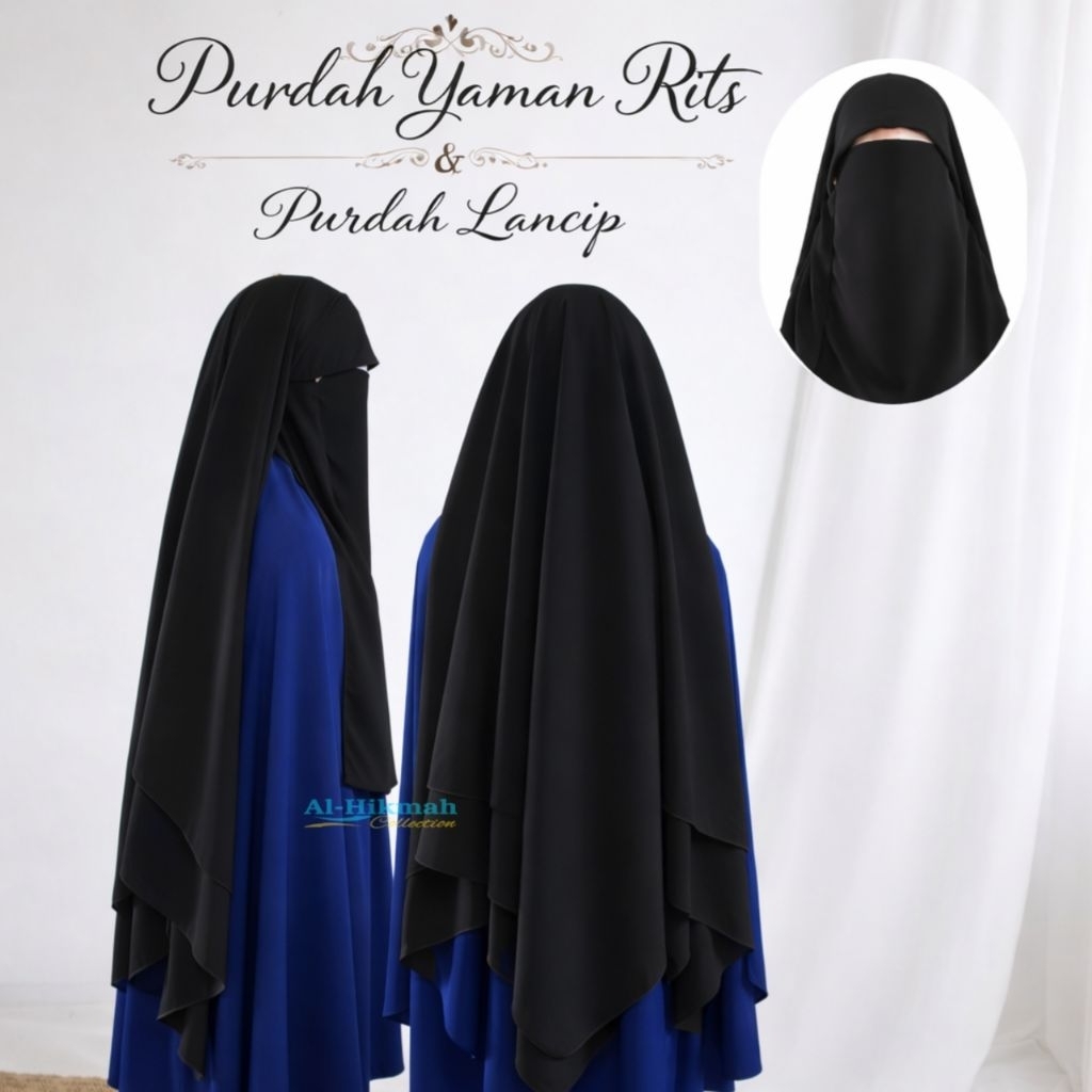 Purdah Yaman Poni Rits (Purdah Lancip)