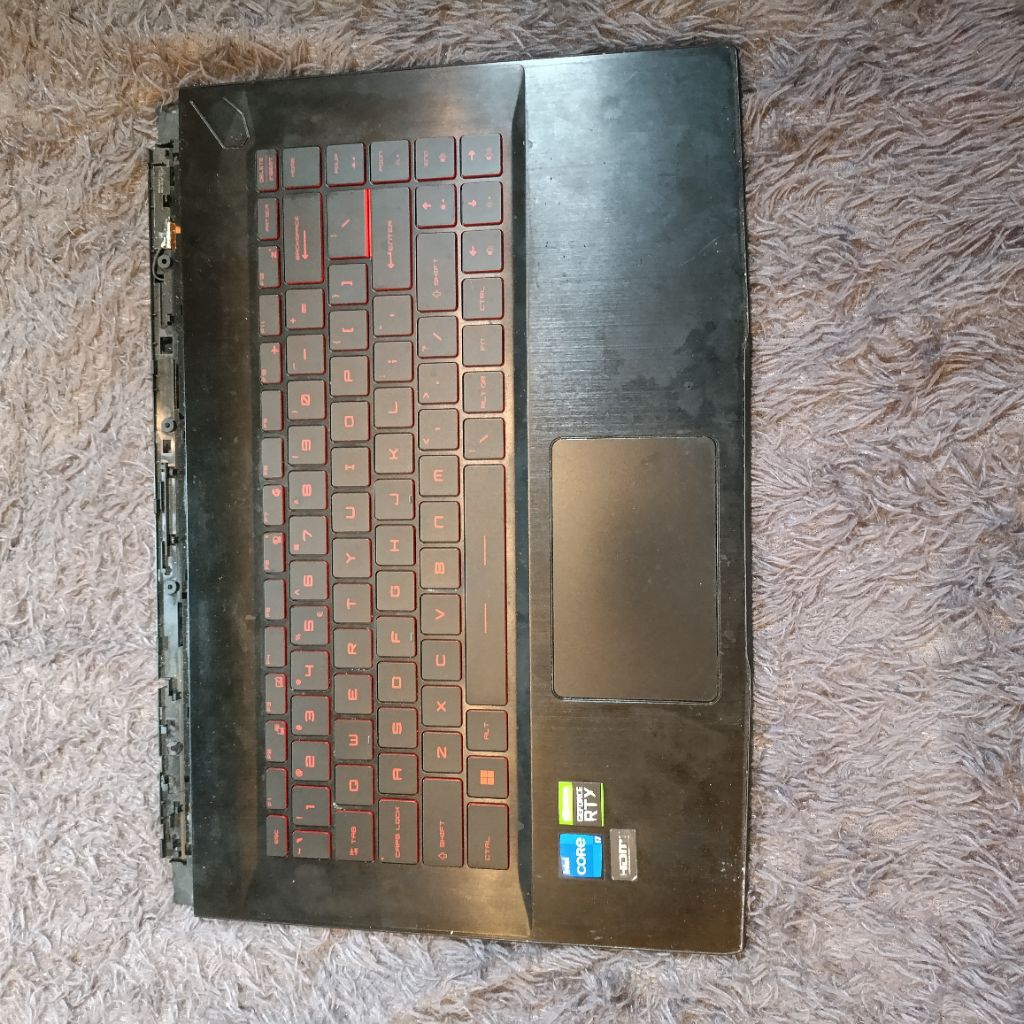CASING FRAME KEYBOARD MSI GF63 Palmrest Topcase Kesing Kibot Kondisi second masih bagus