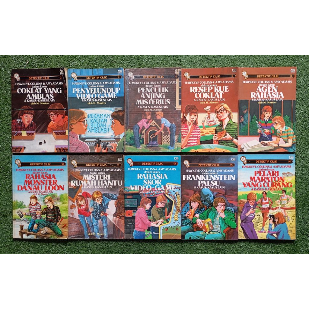 Paket Detektif Cilik Hawkeye Colins & Amy Adams (isi 10) (Ori, Bekas, Preloved)
