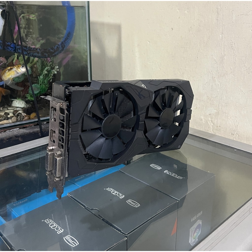 VGA ASUS ROG STRIX RX 570/ Kondisi No Display/ Fan Normal/ LED Normal