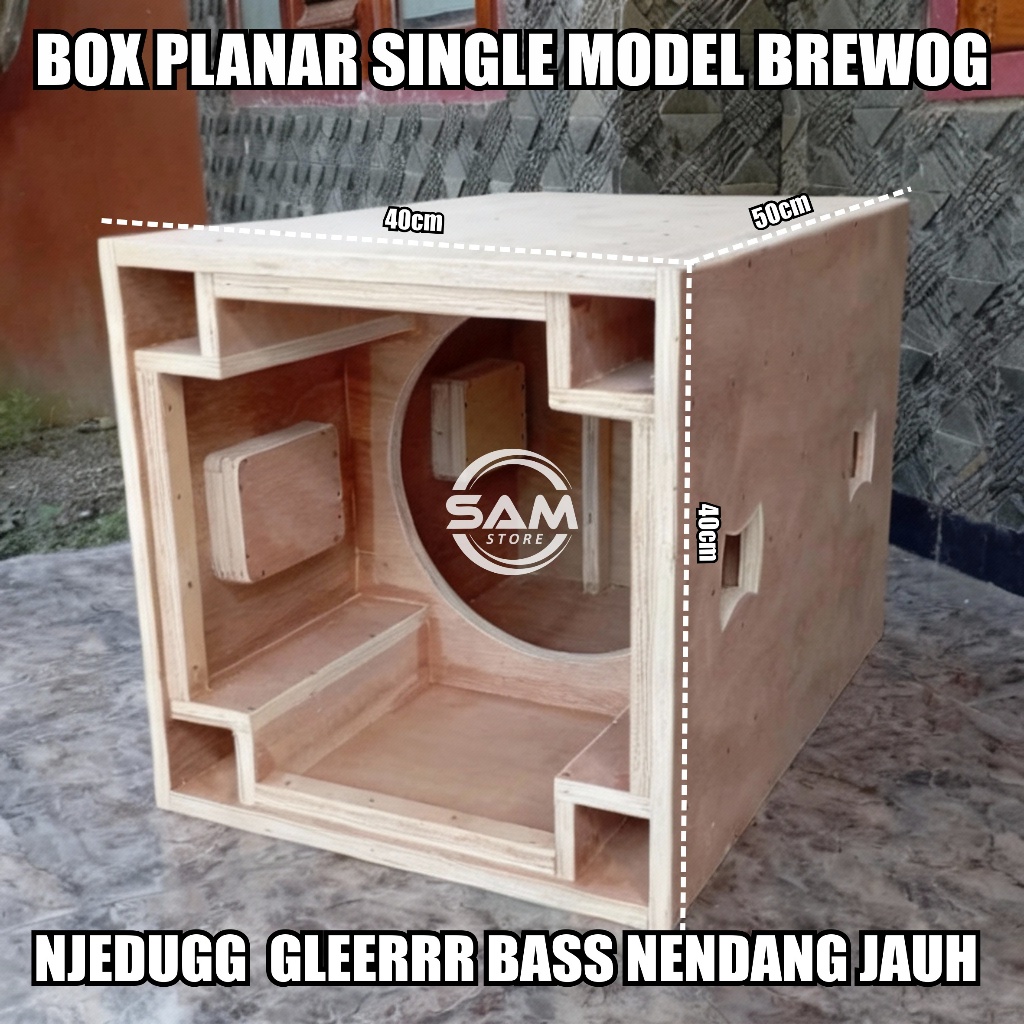 BOX SPEAKER 12 INCH PLANAR SINGLE & DOUBLE SKEMA BREWOG AUDIO BASS NENDANG JAUH GLERRR