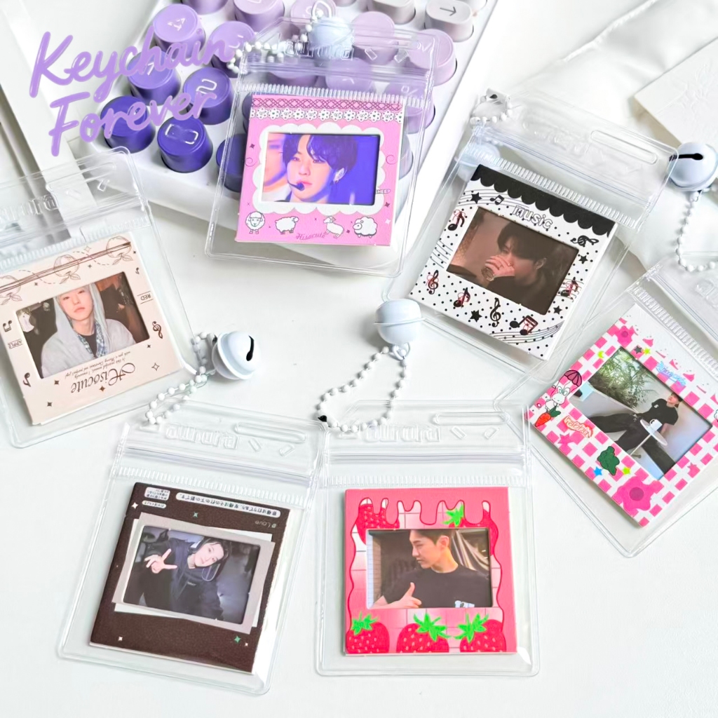 SEVENTEEN-HOSHI Gantungan Kunci Kartu Foto Pvc Yang Dapat Diganti Liontin Tas Sekolah Perlengkapan K