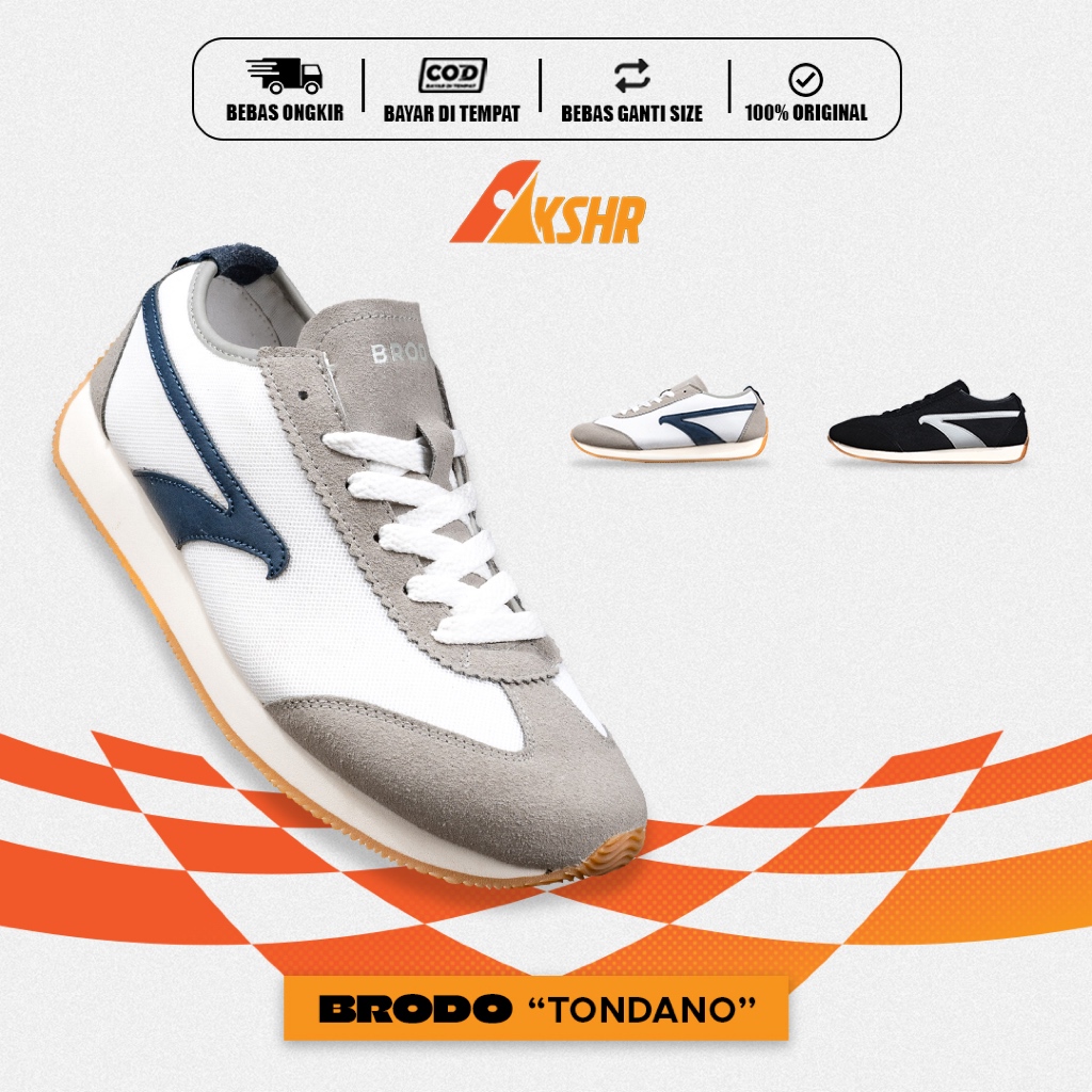 BRODO SEPATU SNEAKERS BRODO TONDANO UNISEX PRIA WANITA