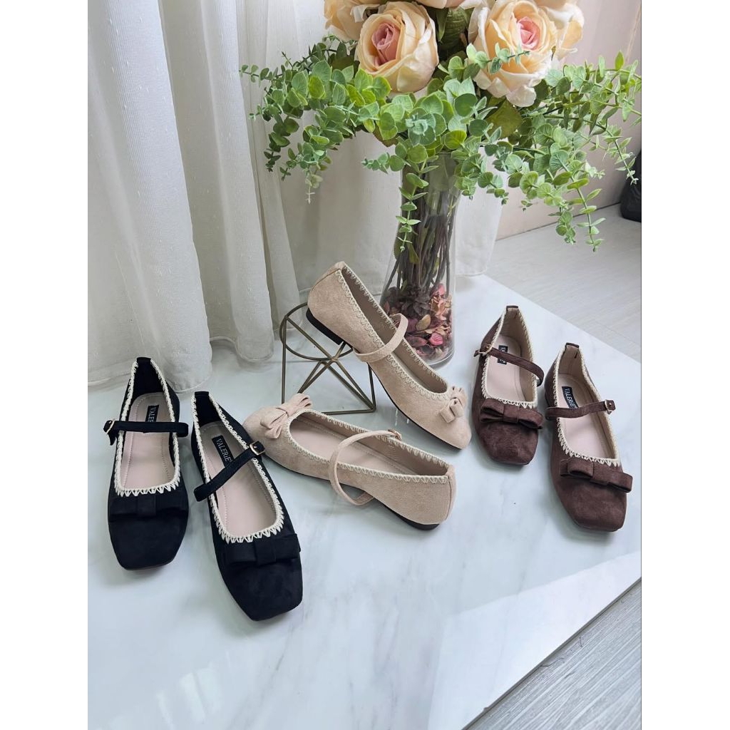 CRACIE - FLAT SHOES WANITA TALI TENGAH SIMPLE ELEGANT | sepatu flat wanita simple elegant anti slip