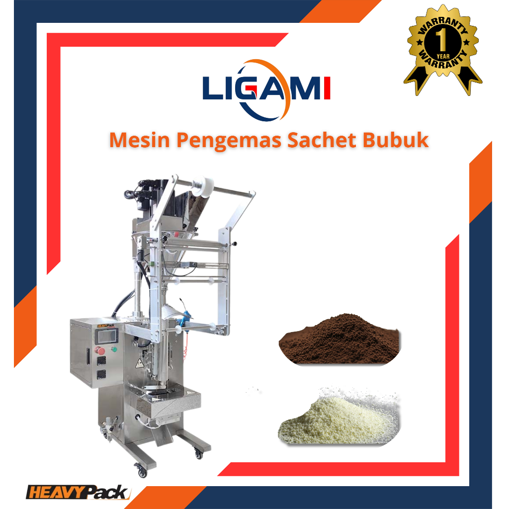 Mesin packing kemasan sachet bubuk/powder otomatis filling powder OVA-TSS