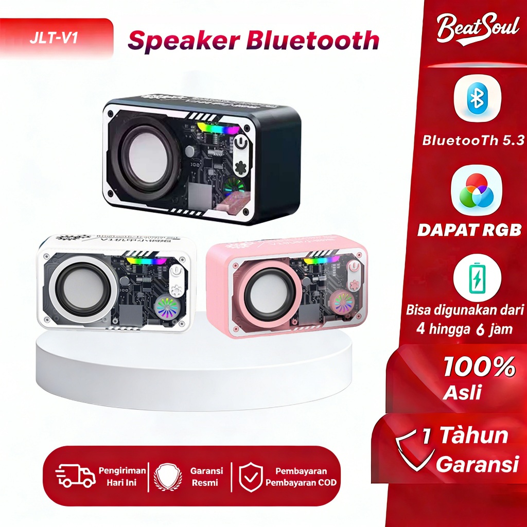 Speaker Bluetooth Pembicara Speaker Bluetooth Super Bass Pembicara Cyberpunk speaker Mini Bluetooth