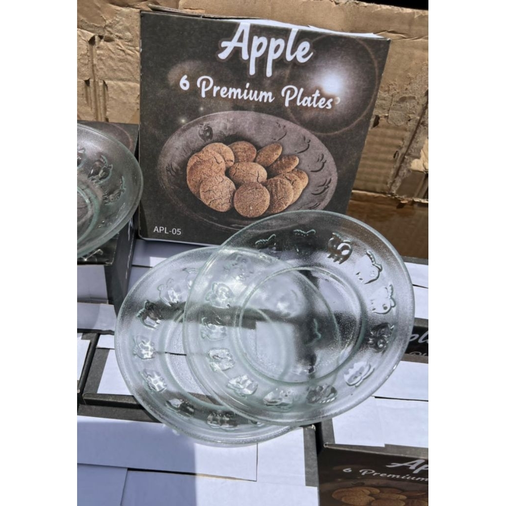 Lepek Apel Kaca Bening isi 12 pcs