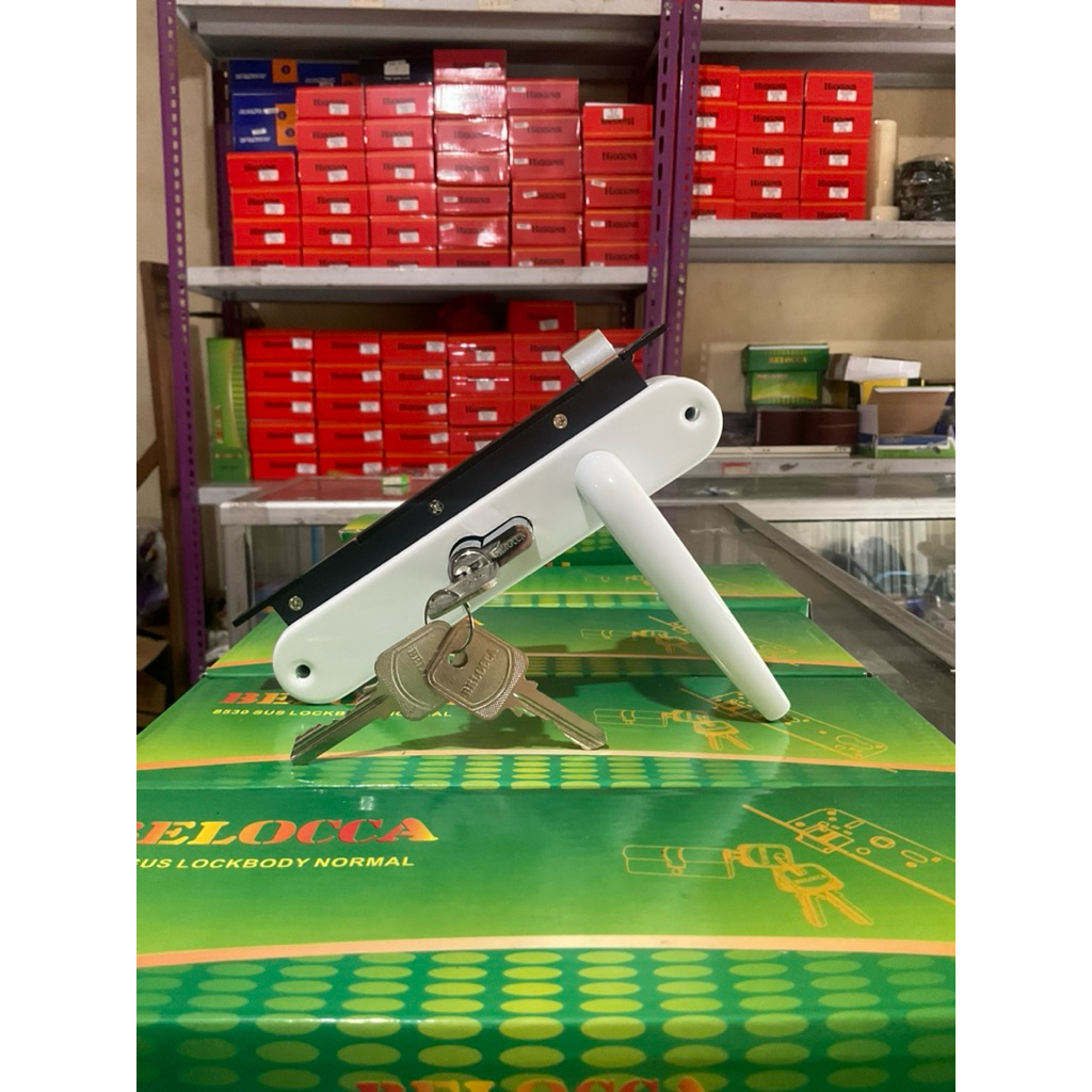 BELOCCA Handel kunci pintu besi / Handel kunci pintu expanda / Kunci pintu teralis / Kunci kasa nyam