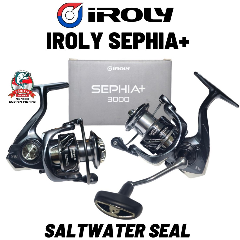 Reel spinning iroly sephia + plus power handle bervarian - reel iroly sephia sw