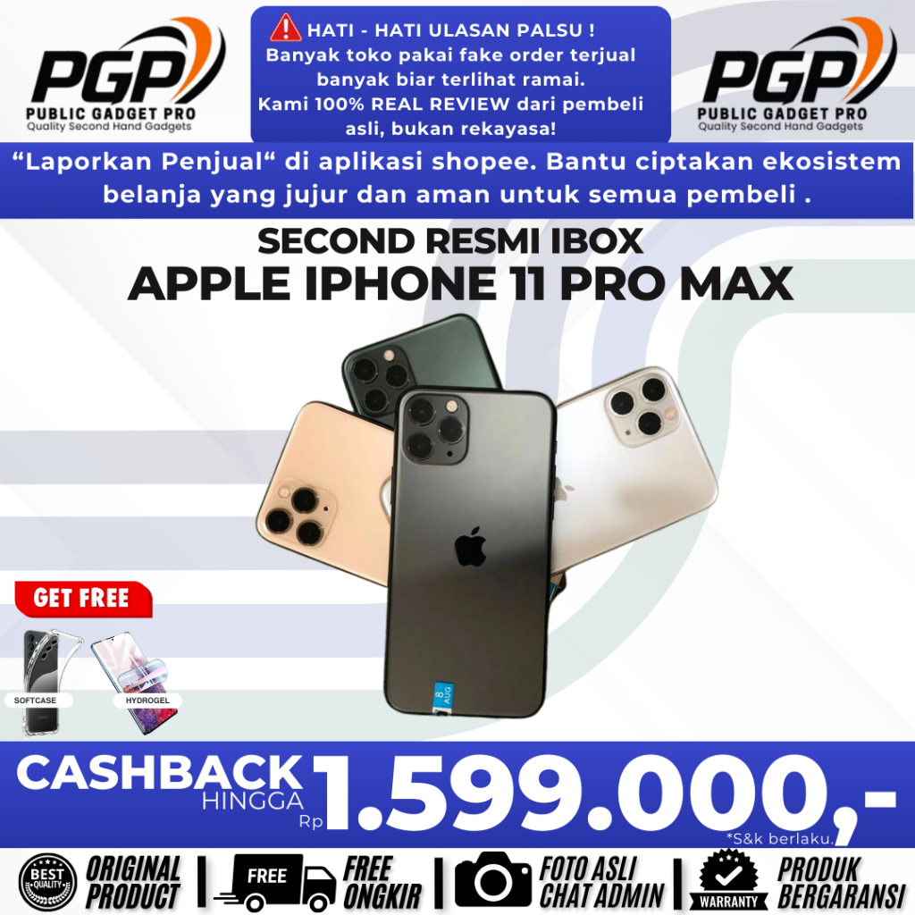 IPHONE 11 PRO MAX 512GB 256GB 64GB SECOND RESMI INDONESIA | IMEI TERDAFTAR