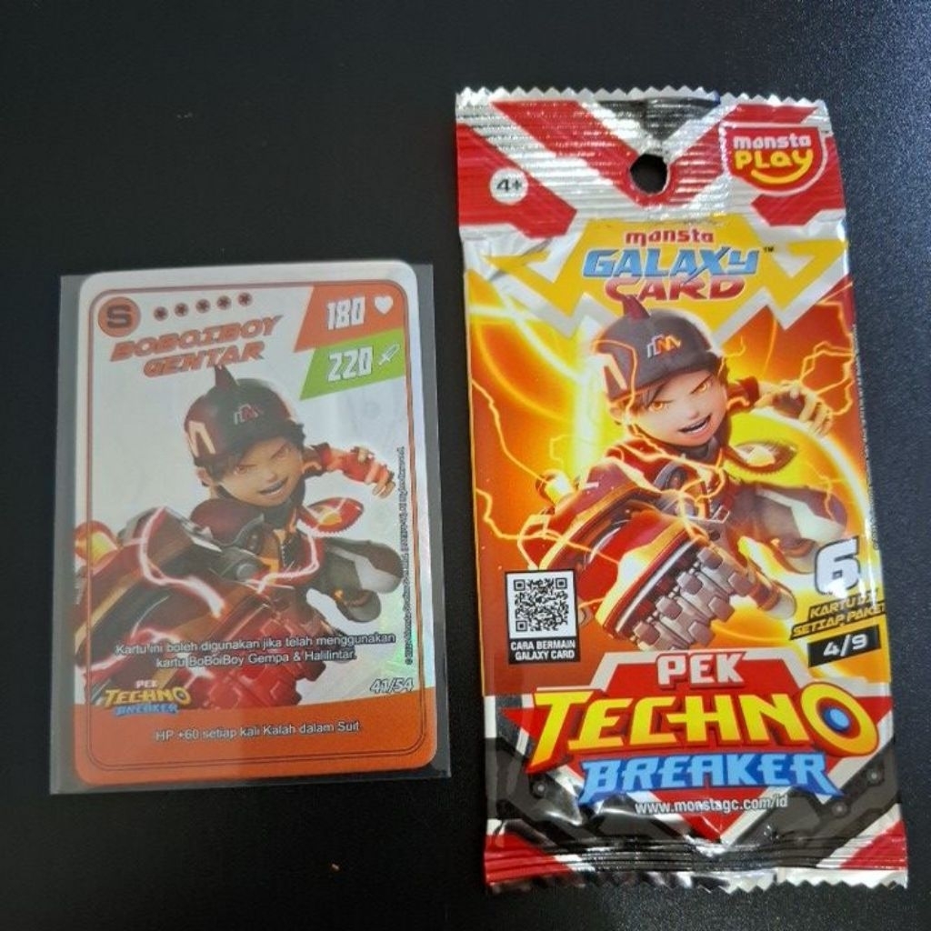 kartu boboiboy gentar - pek techno breaker tier S 4/9