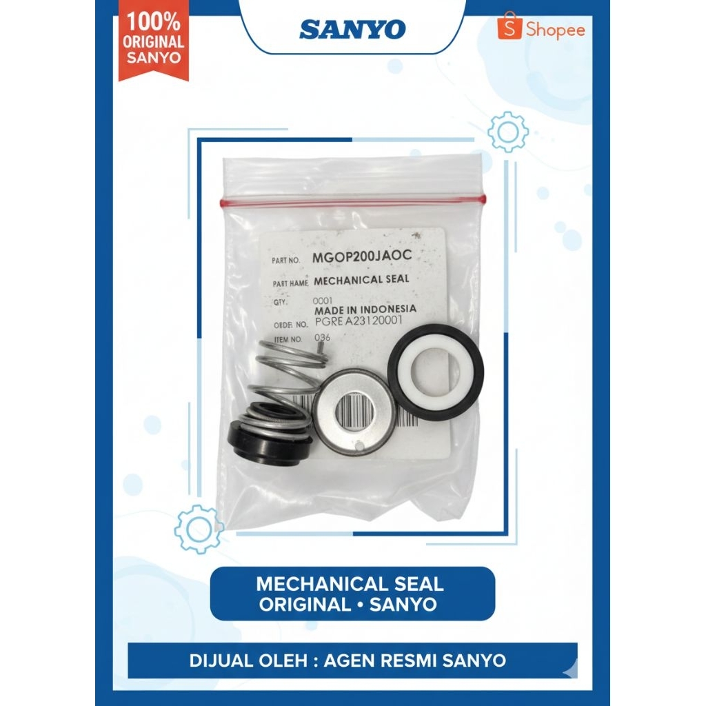 [100% Original ] Mechanical Seal Pompa Air Sanyo
