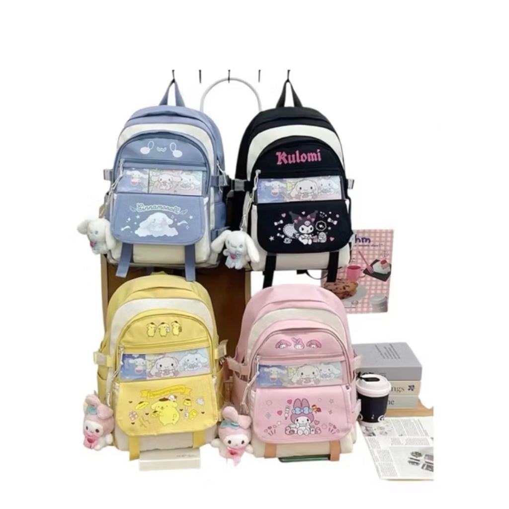 ARB- Tas Sekolah Cinnamoroll Besar/Tas kuromi/Tas ransel anak /tas cinnamoroll/tas sekolah cinnamoro