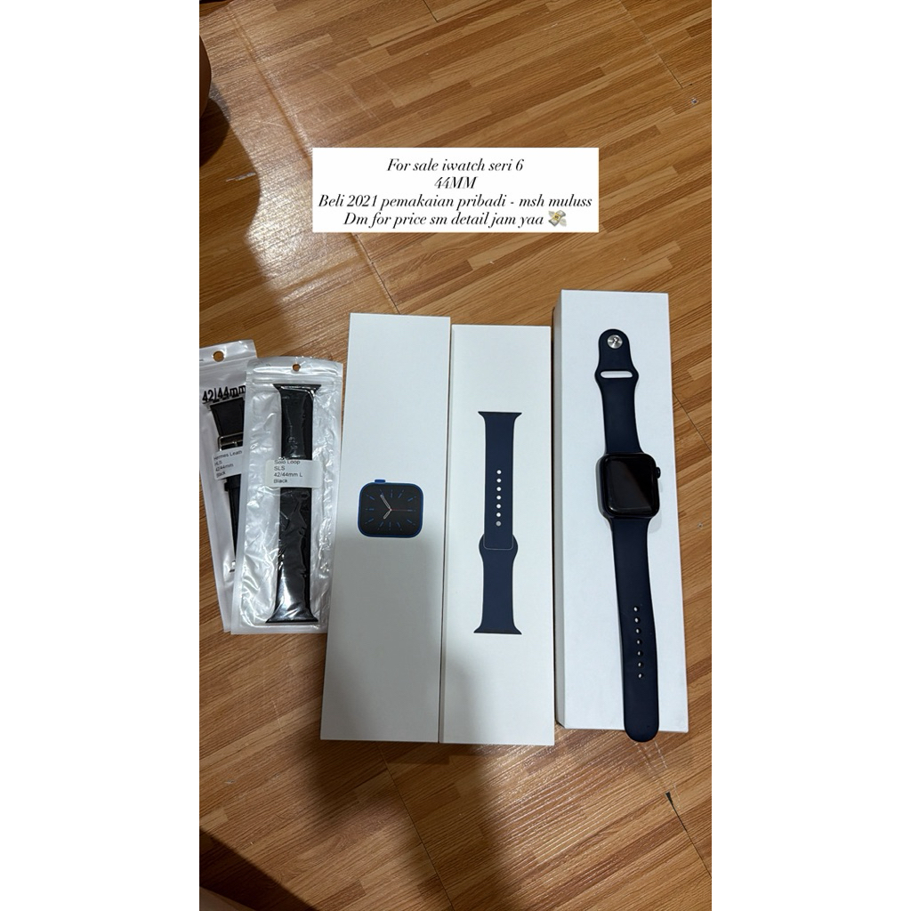 preloved iwatch series 6 navy 42mm