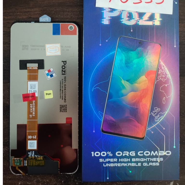 LCD TOUCHSCREEN REALME 6 POZI /REALME 7/NARZO 20 PRO BLACK