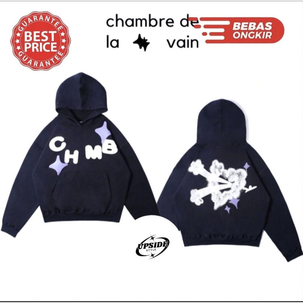 HOODIE CHAMBRE DE LA VAIN SHOOTING LOVE NAVY