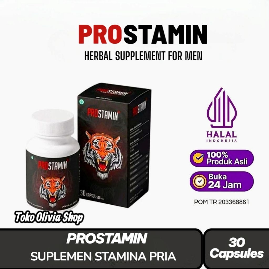 PROSTAMIN ORIGINAL 30 Kapsul ~ Suplement Herbal Tngkatkan Stamina