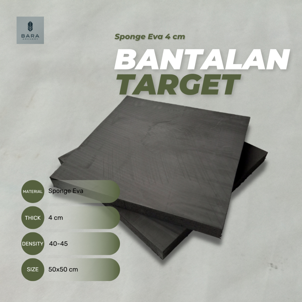 Spons Target 4 cm / Sponge Eva / Busa Ati / Eva Foam / Spon Ati / Busa Eva / Archery