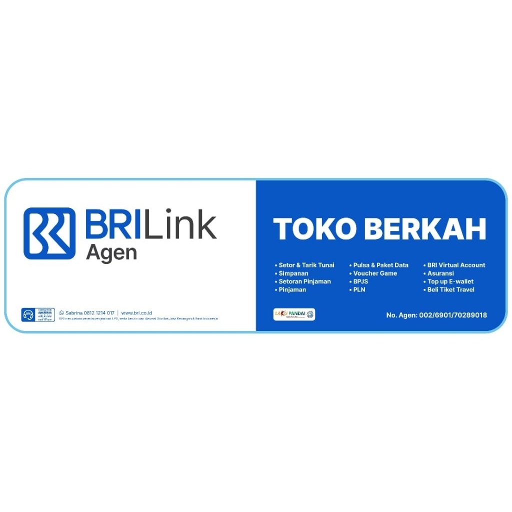 Spanduk BRILink Agen Desain Official