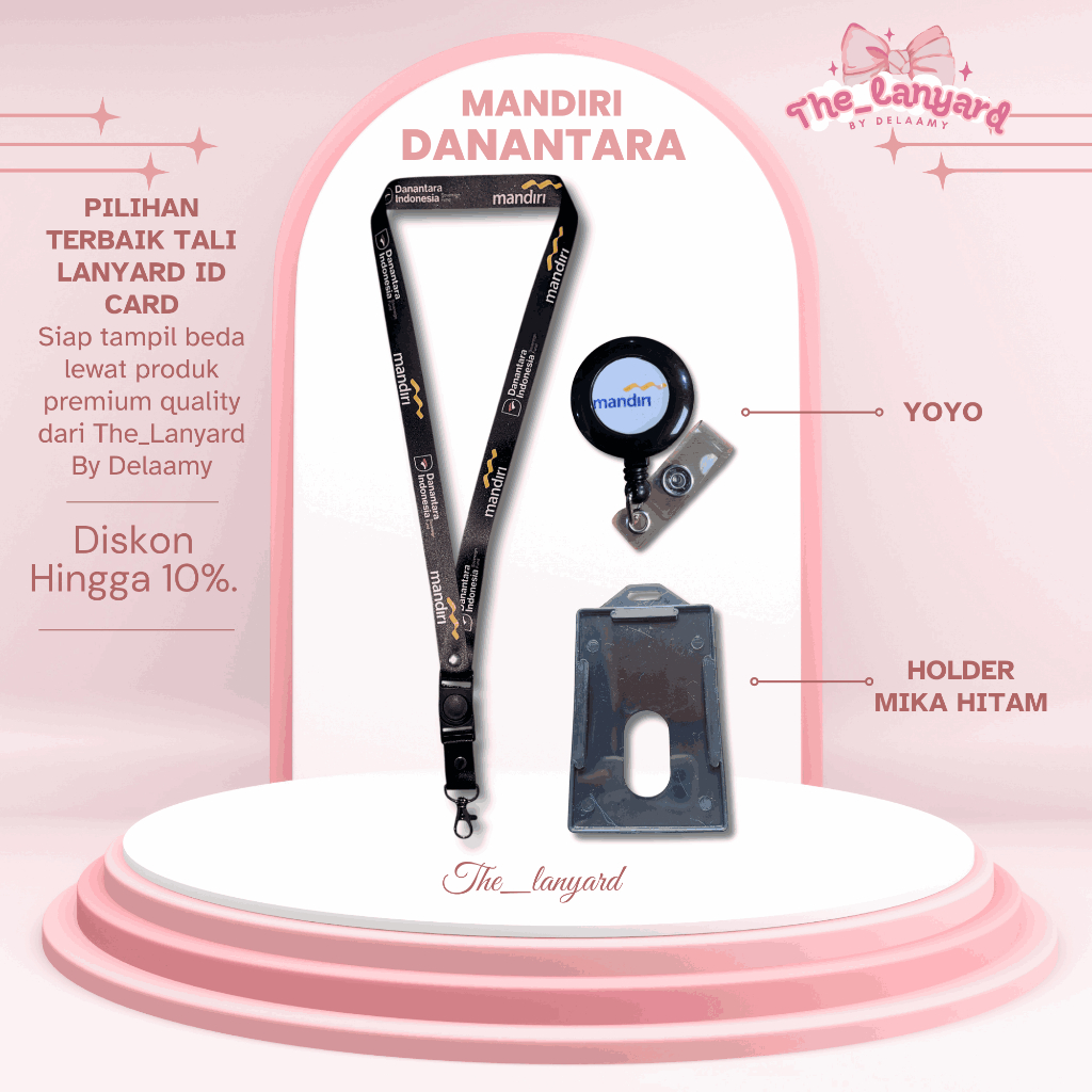 LANYARD / TALI ID CARD MANDIRI DANANTARA TERBARU | GANTUNGAN TALI ID CARD MANDIRI DANANTARA TERBARU 