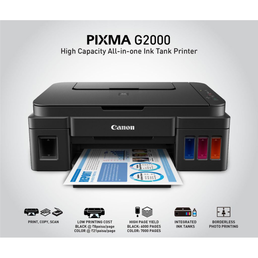 printer Canon g2000 second normal  (print, scan, copy)