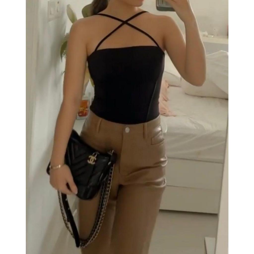 KURVE X SECONDATE Courage Bodysuit in Black / Atasan Wanita