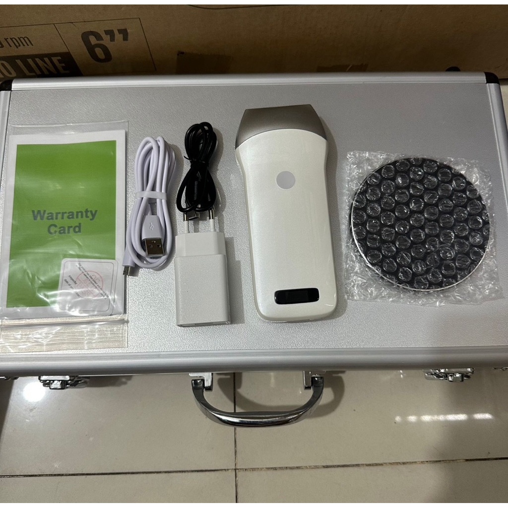 USG Portable Linear Wireless WiFi Probe | Ultrasound Scanner Android iOS Windows | Alat USG Nirkabel