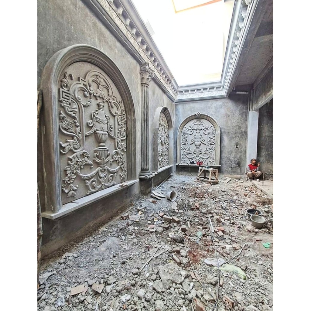 ornamen dinding kolam/ornamen dinding pagar