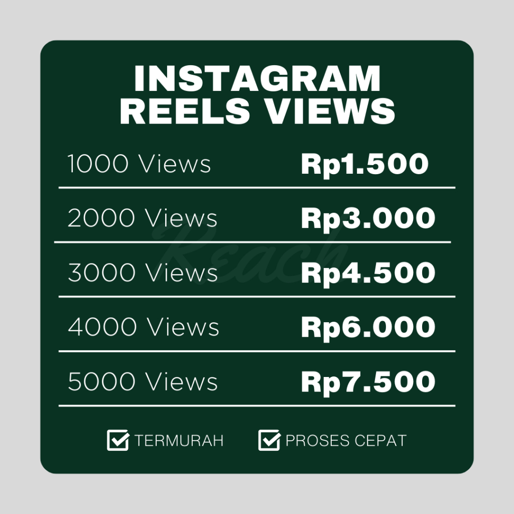 Instagram Reels Views Berkualitas Pengiriman Instant