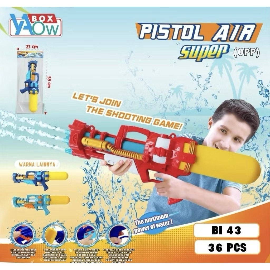 Mainan Water Gun Pistol Air Jumbo - Pistol Air Super Water Gun
